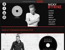 Tablet Screenshot of nickybyrne.com